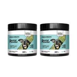 Natural Dog Cat Dental Care Powder - Mint Flavored Teeth Cleaning Formula Freshens Breath & Prevents Tartar Formation for Pets.