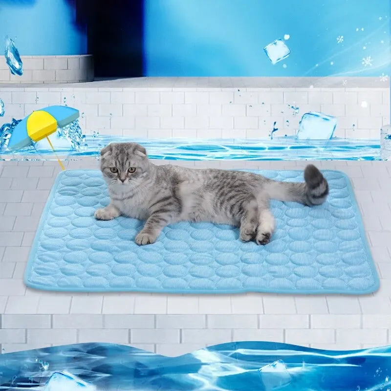 Cat Ice Mats Summer Cat Dog Sofa Nest Bed Cooling Sleeping Pad for Small Dogs Pets Durable Sofa Cooling Pad Blanket