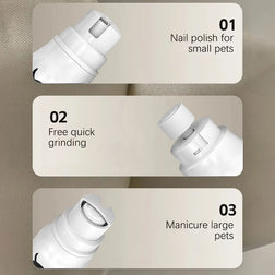 Pet Nail Grinder Electric Nail Trimmer Nail Clippers 3 Speed Rechargeable Cat Nail Trimmer for Dogs Cat