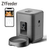 2L Automatic Pet Feeder Cat Smart Pet Feeder Wi-Fi & Camera Controlled Feeder Dog & Cat Food Dispenser Remote App (No 5V 2A Plug