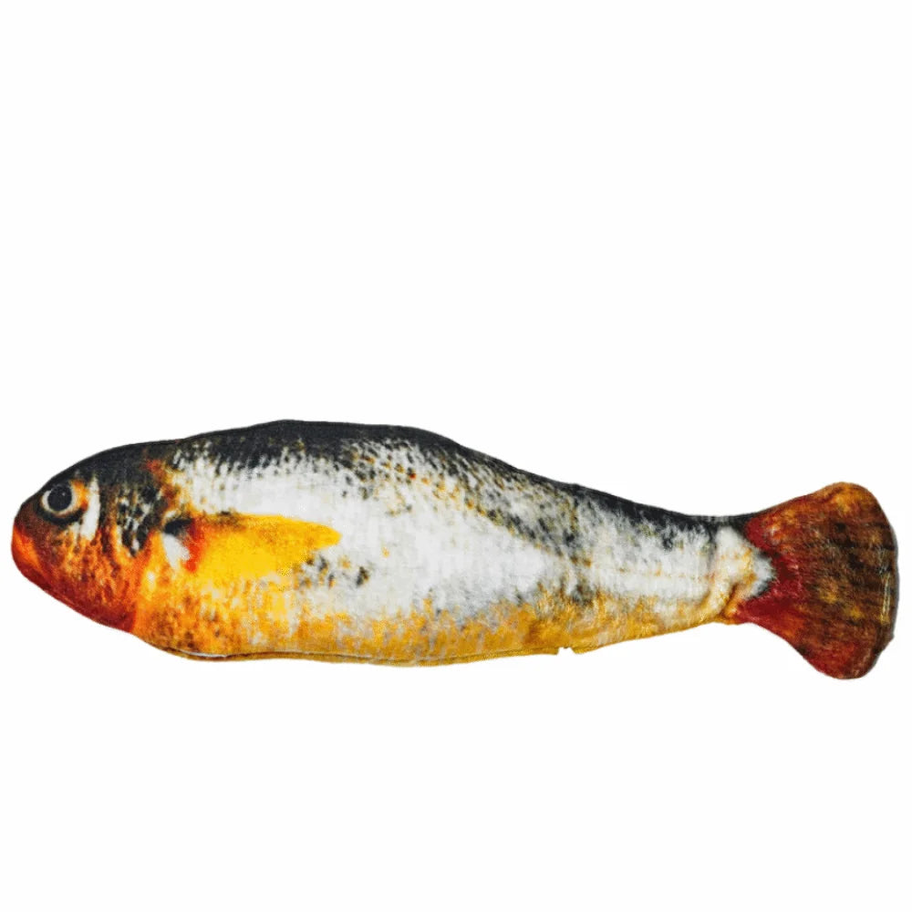 1/3Pcs Wagging Tail Electric Simulation Fish Cat Toy Plush Tap-Activated Interactive Cat Toy Motion Sensor 3 Flapping Mode