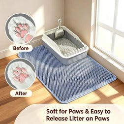 Double-Layer Cat Litter Trapping Mat – Waterproof & Non-Slip
