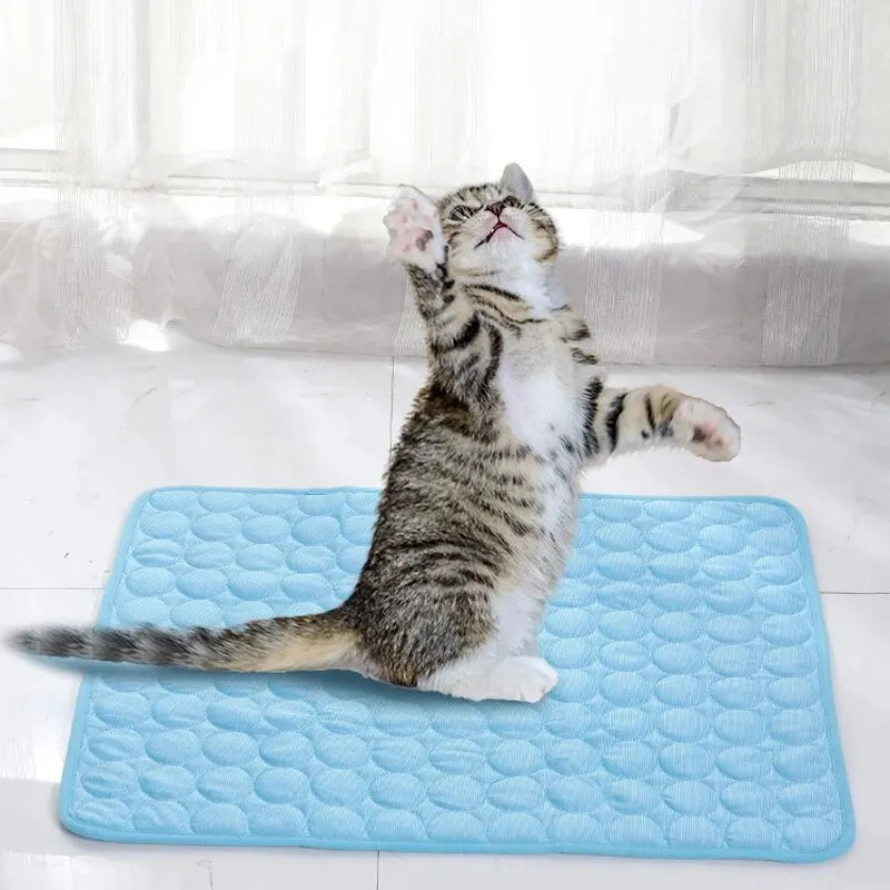 Cat Ice Mats Summer Cat Dog Sofa Nest Bed Cooling Sleeping Pad for Small Dogs Pets Durable Sofa Cooling Pad Blanket