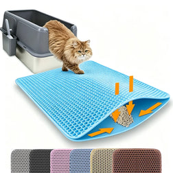 Double-Layer Cat Litter Trapping Mat – Waterproof & Non-Slip