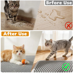 Double-Layer Cat Litter Trapping Mat – Waterproof & Non-Slip